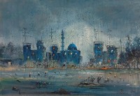 Hamid Alvi, 24 x 36 inch, Oil on Canvas, Seascape Painting, AC-HA-085 Hamid Alvi, 24 x 36 inch, Oil on Canvas, Seascape Painting, AC-HA-085